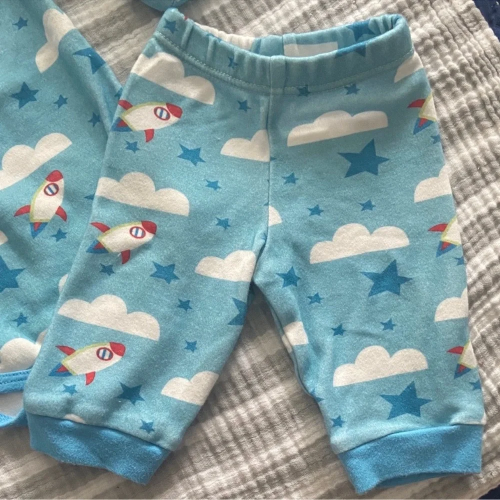 Blue and White Babe Set Size 0-3 M